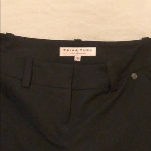 Trina Turk Black Straight Leg Pant